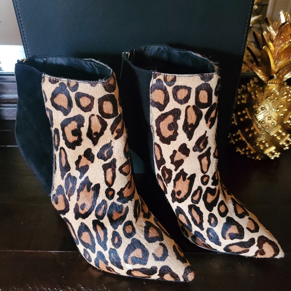 NEW Leopard Print Calf Ankle Boot - Picture 8 of 8